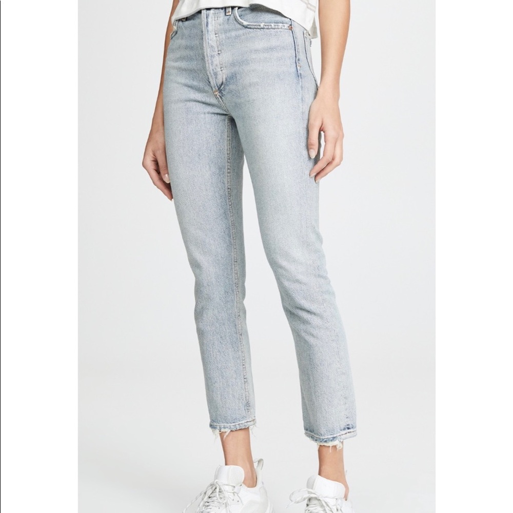 AGOLDE JAMIE HIGH RISE STRAIGHT CROP JEAN